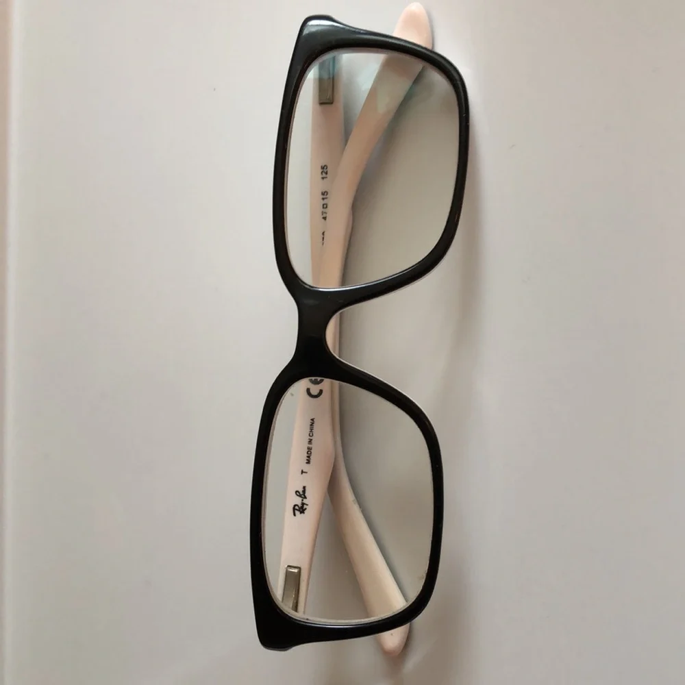 Ray Ban Original Kids glasses Black and White w Case Boys or Girls 47-15-125